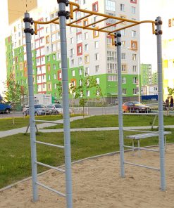 zestaw sprawnościowy z drabinkami gimnastycznymi foto