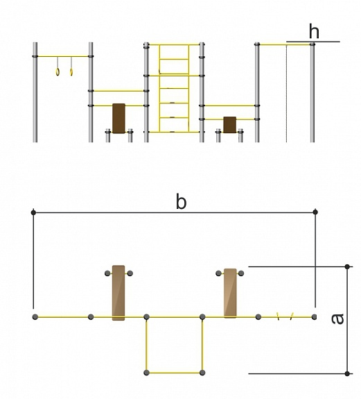 silownia_publiczna_workout_metalowa_szara_wymiary