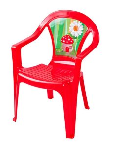 krzeselko plastikowe czerwone