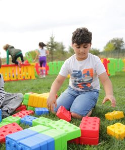 małe klocki edukacyjne na wózku King sztuk ()