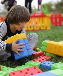 małe klocki edukacyjne na wózku King sztuk ()