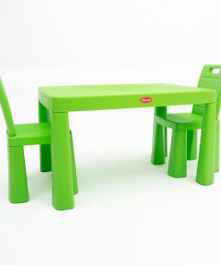 zestaw meble plastikowy jasnozielony